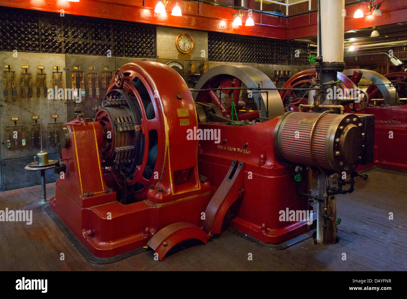 engine steam room in Pratt institute Brooklyn Stock Photo Alamy
