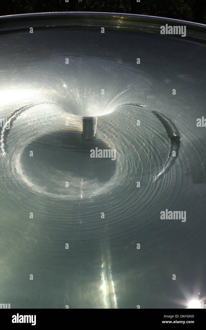 Vortex water feature Stock Photo Alamy