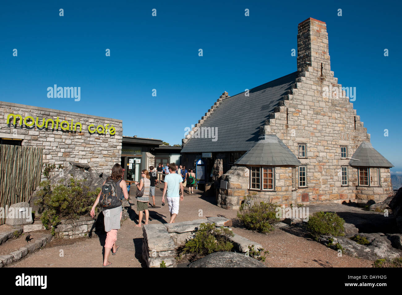 Table Mountain Cafe on top of Table Mountain, Cape Town, South Africa Stock Photo