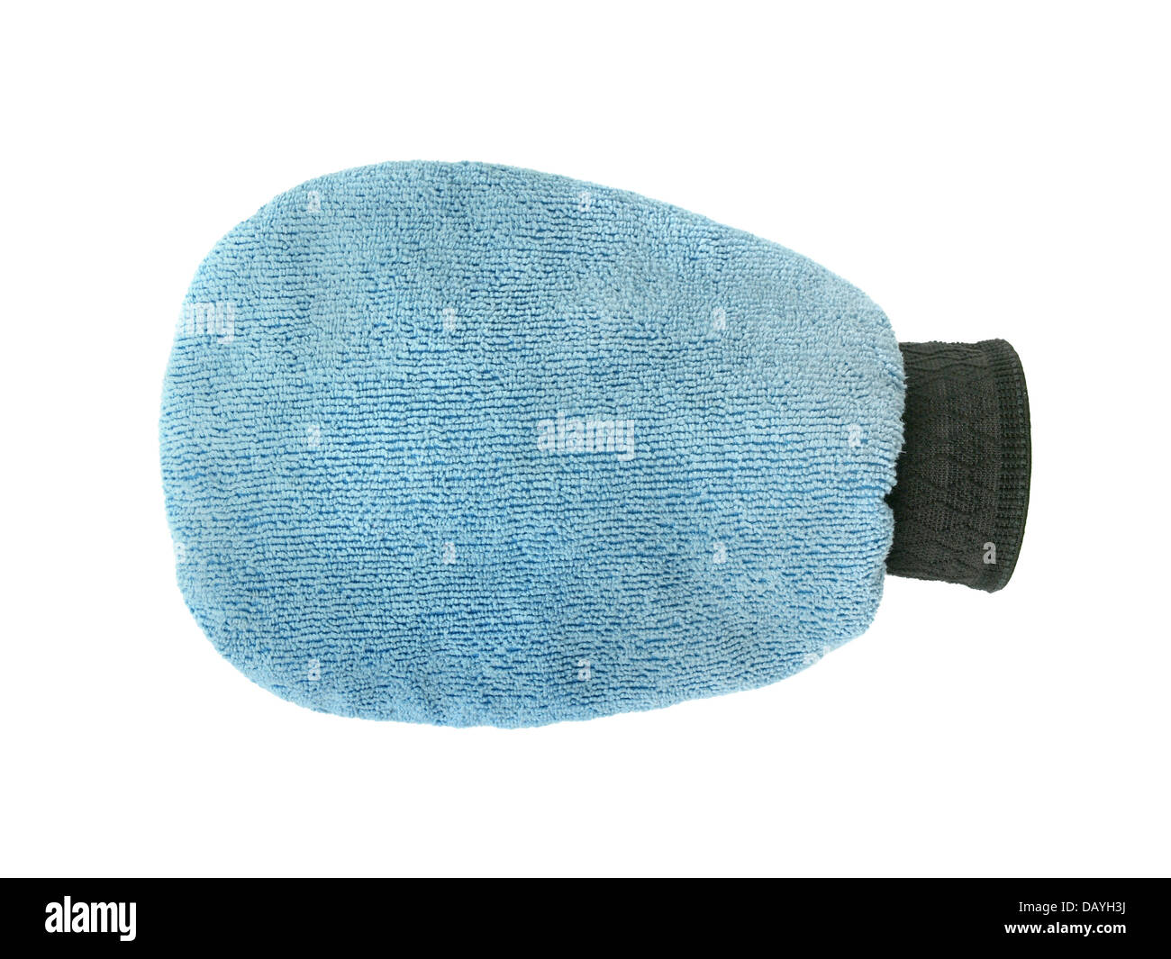 Microfiber glove mitt for washing,cleaning and drying car isolated on