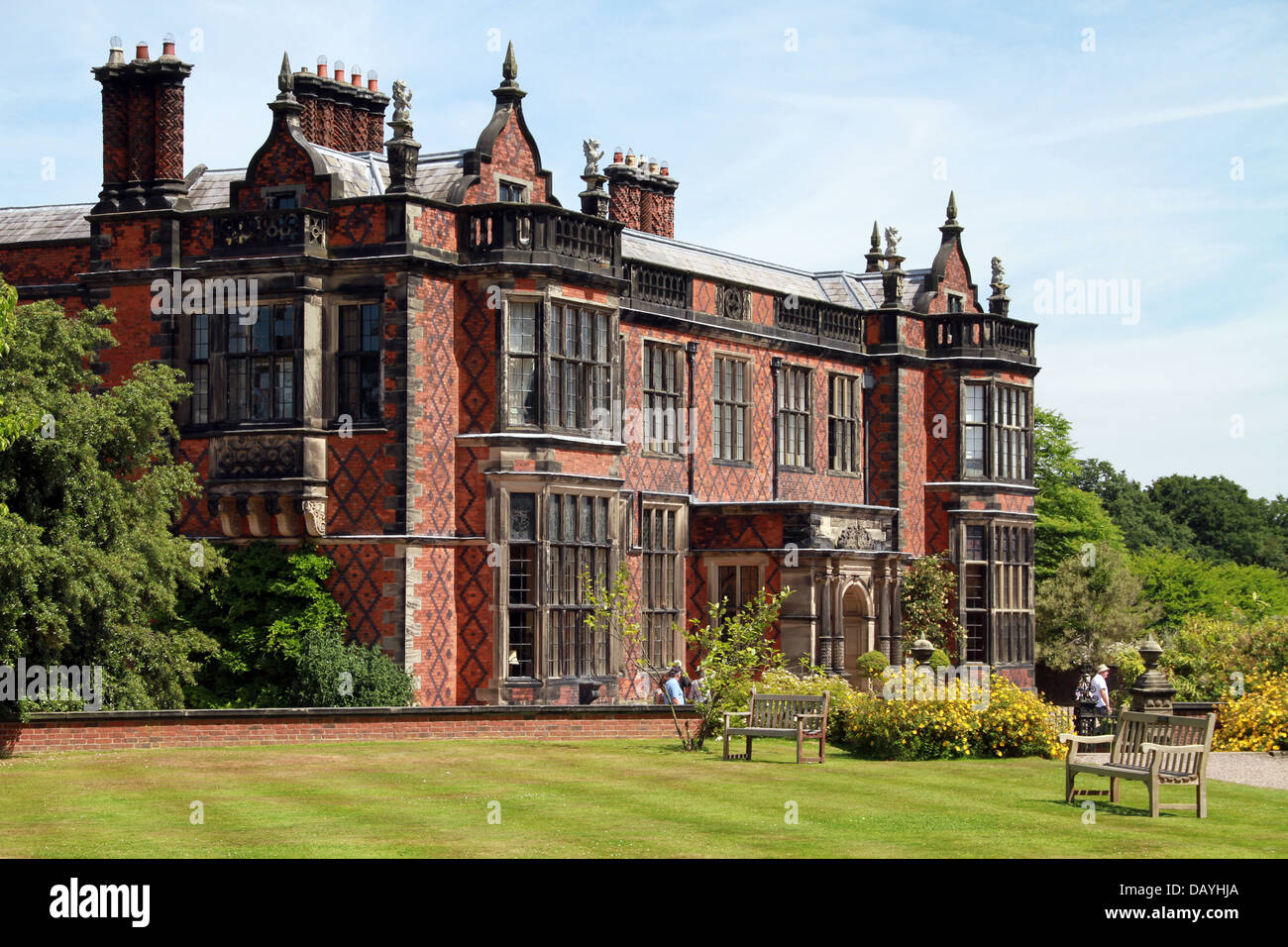 South front  of Arley Hall Stock Photo