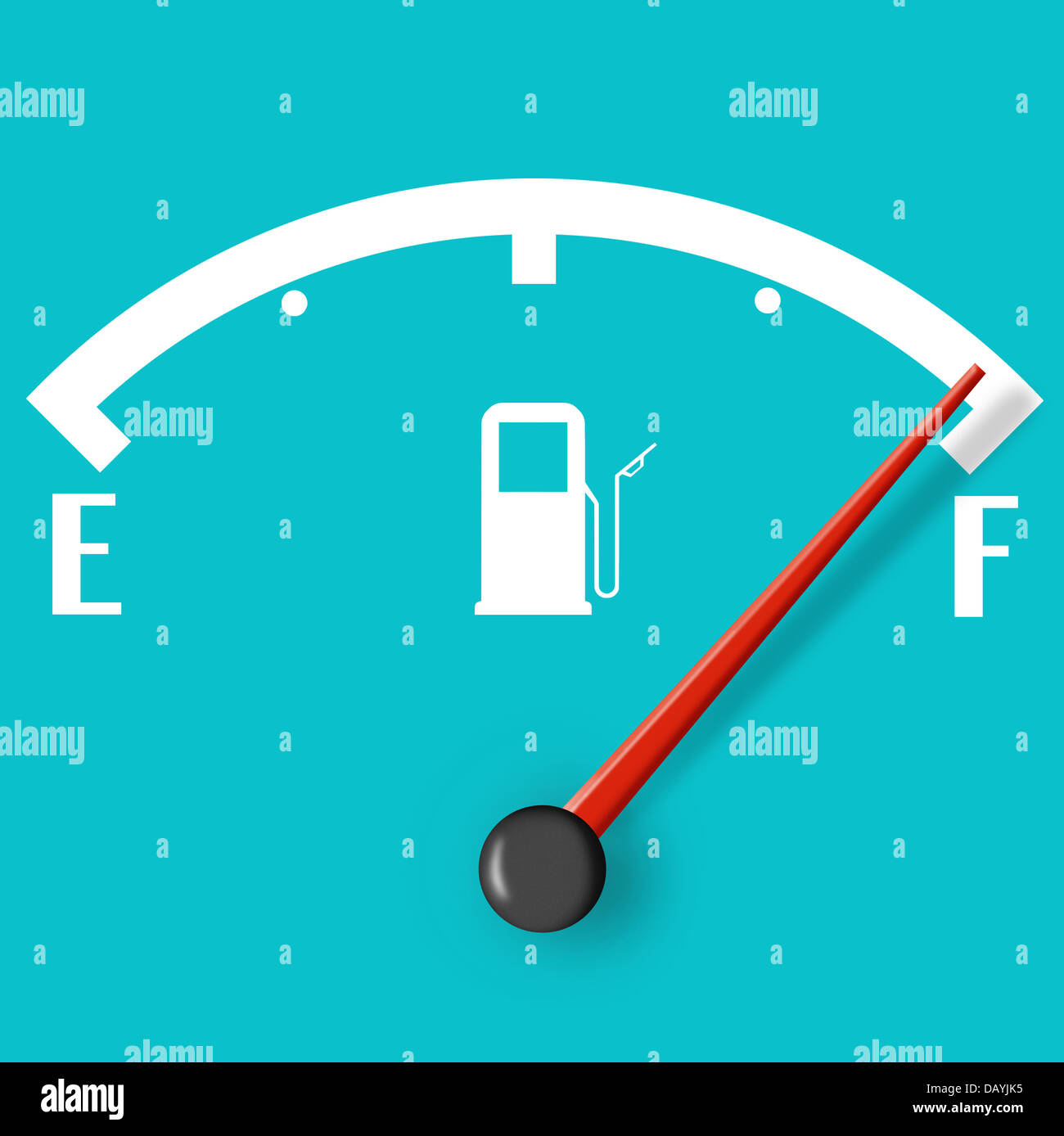 Full fuel sign isolated on blue background Stock Photo - Alamy