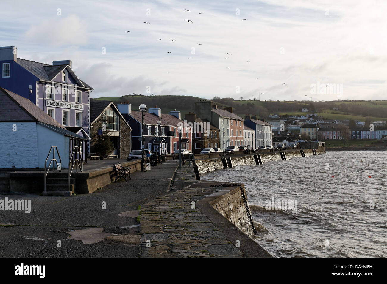 Aberaeron harbour, Ceredigion Stock Photo