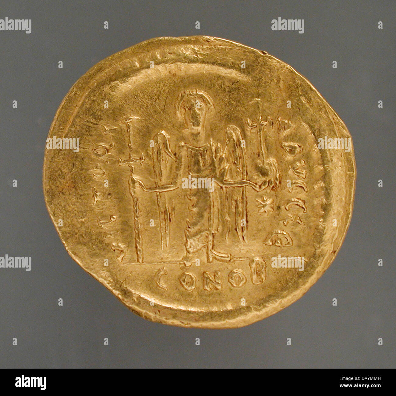 Justinian I Solidus M.79.126.6 (1 of 2) Stock Photo