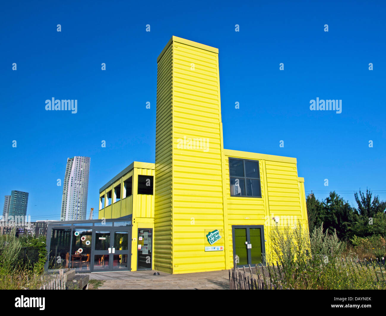 The View Tube cafe in the Olympic Park, Stratford, East London, England, United Kingdom Stock Photo