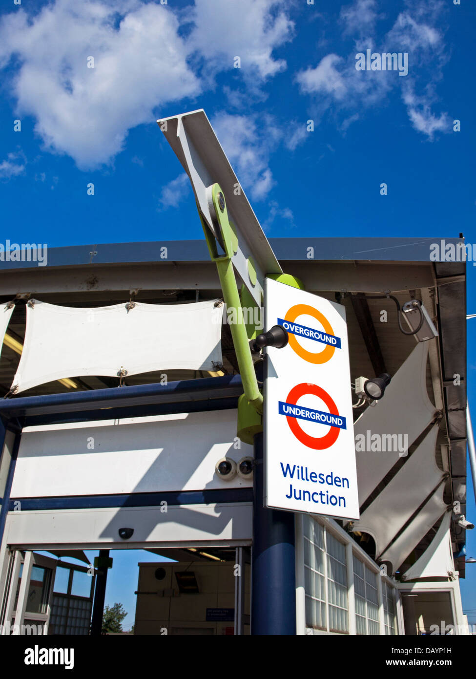 Willesden Junction train station entrance, Harlesden, Northwest London, England, United Kingdom Stock Photo