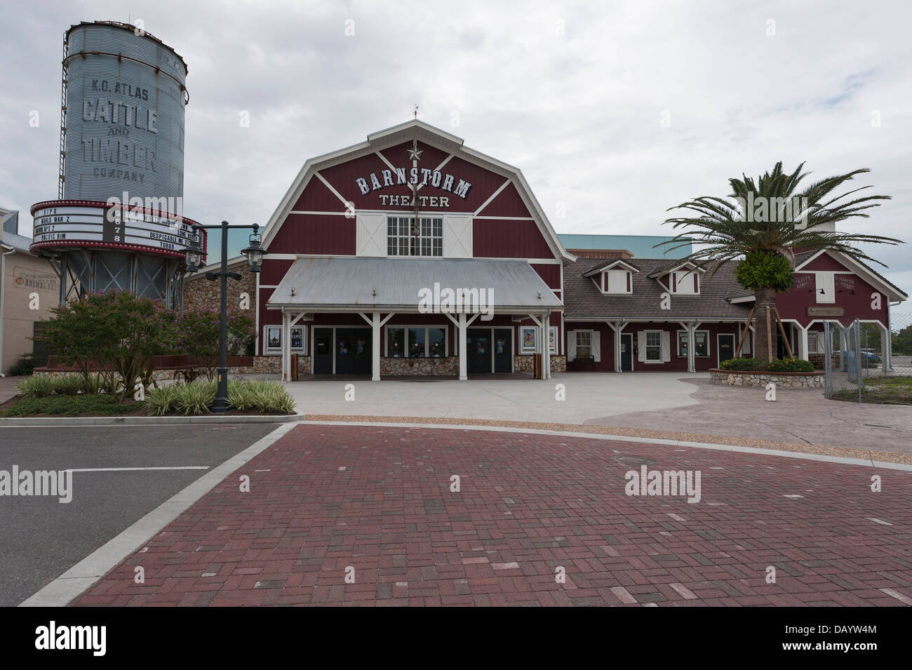 The Barnstorm movie theater at Brownwood in the Villages, Florida USA