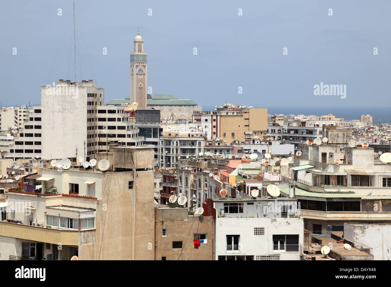 View over the medina of Casablanca, Morocco Stock Photo