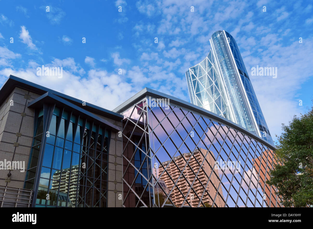 Skyscraper in the centre of Calgary city in Alberta Canada Stock Photo ...