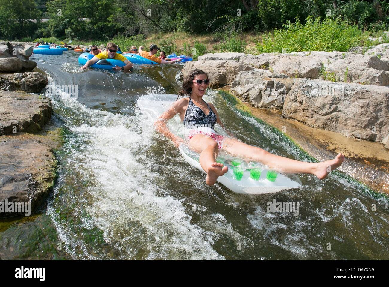 Ann Arbor, USA. 21st July, 2013. Michigan residents enjoy a hot summer