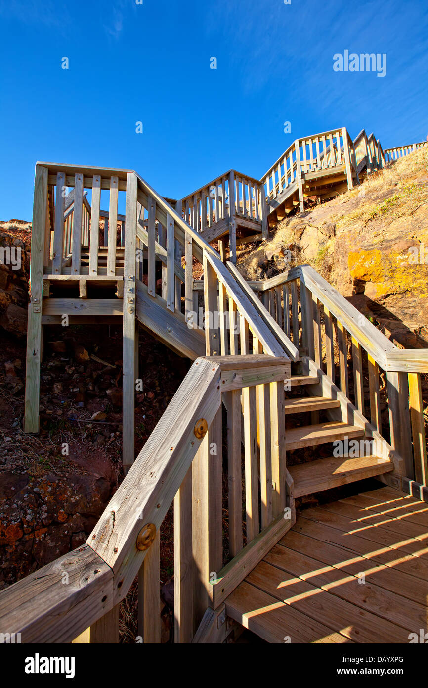 Steep Wooden Stairs High Resolution Stock Photography and Images - Alamy