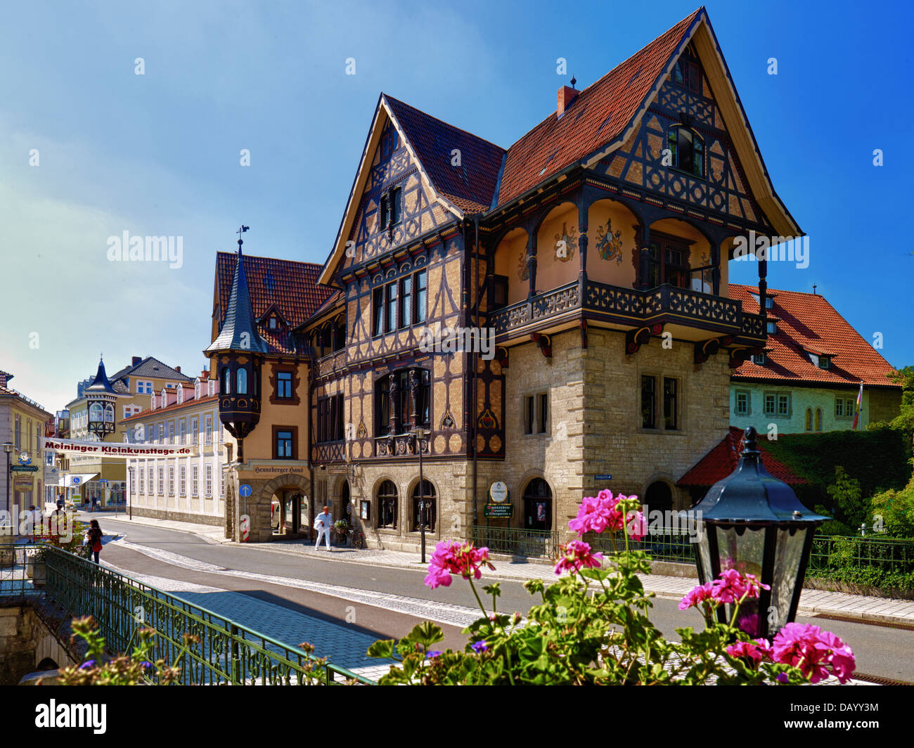 Henneberger Haus In Meiningen Thuringia Germany Stock Photo