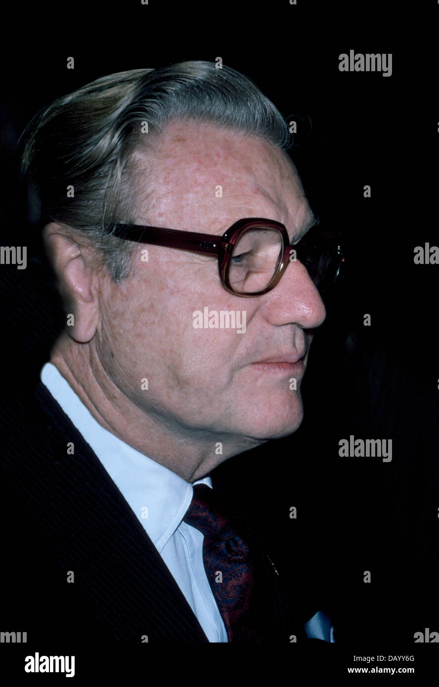 Nelson A. Rockefeller photographed in 1976 in Washington, D.C., USA, during his term as the 41st Vice President of the United States (1974-77). Stock Photo