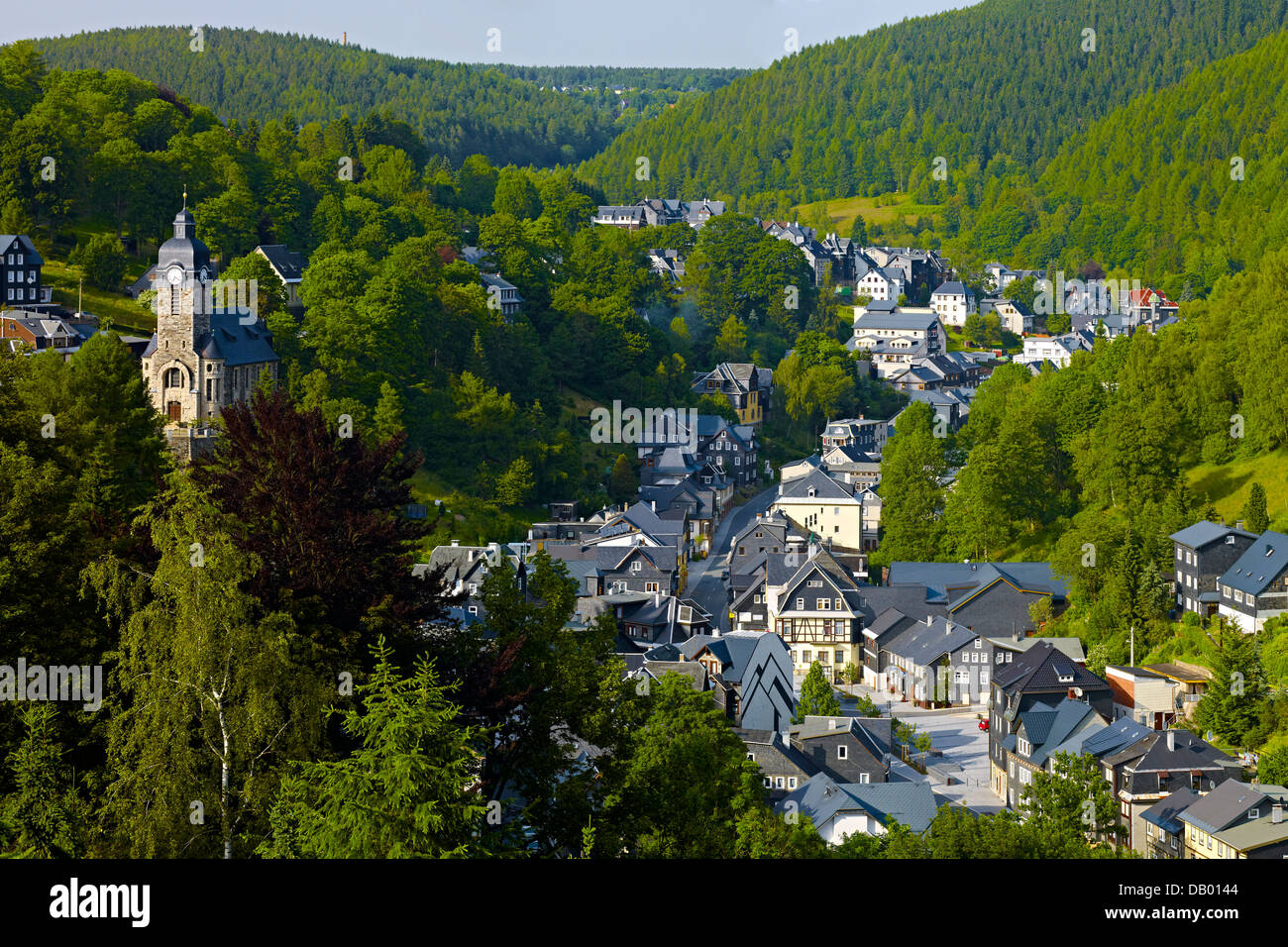 Lauscha, Thuringian Forest, Thuringia, Germany Stock Photo