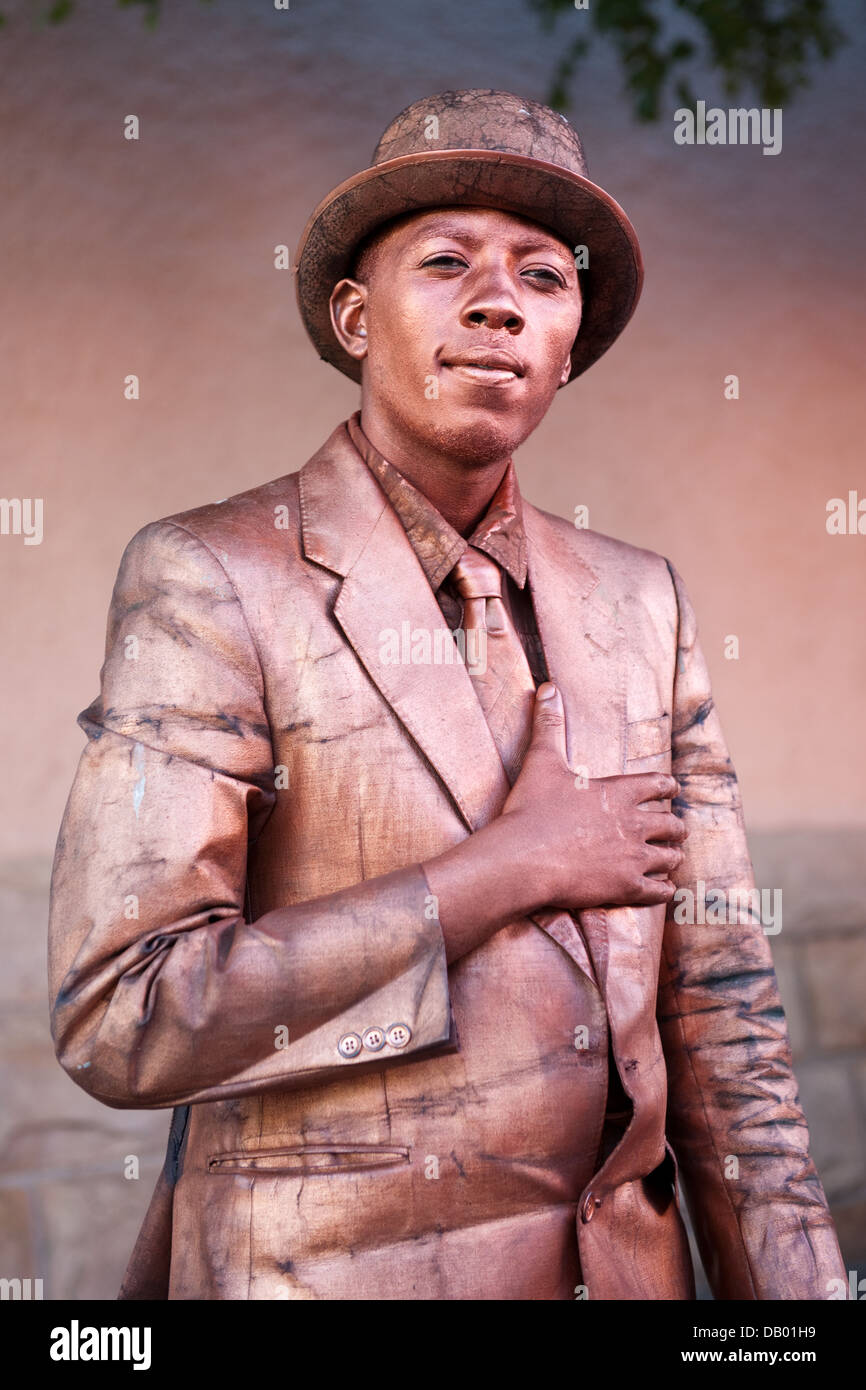 Human statue performing, Victoria & Alfred Waterfront, Cape Town, South