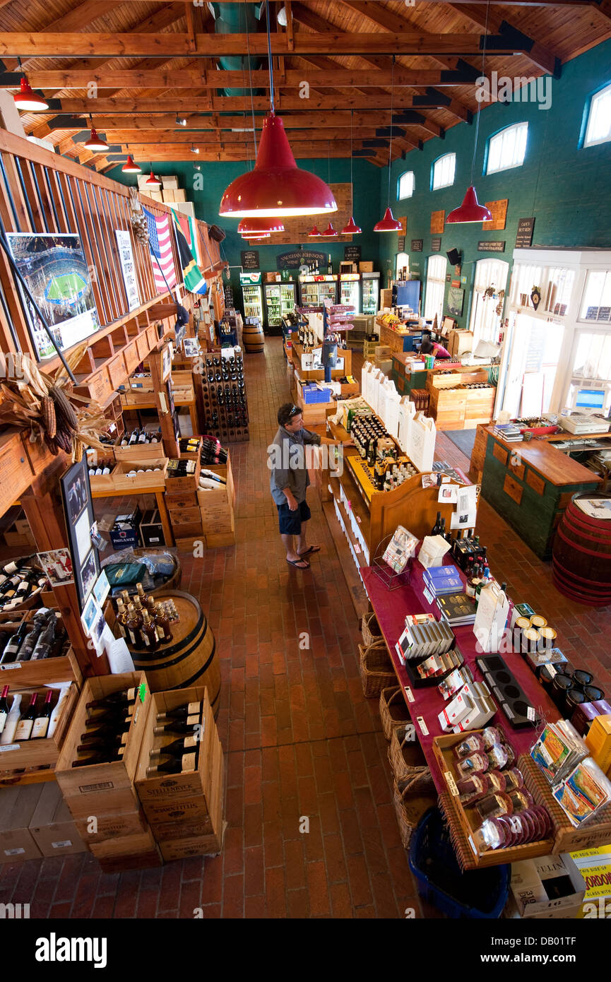 Vaughan Johnson's Wine & Cigar shop, Victoria & Alfred Waterfront, Cape Town, South Africa Stock Photo