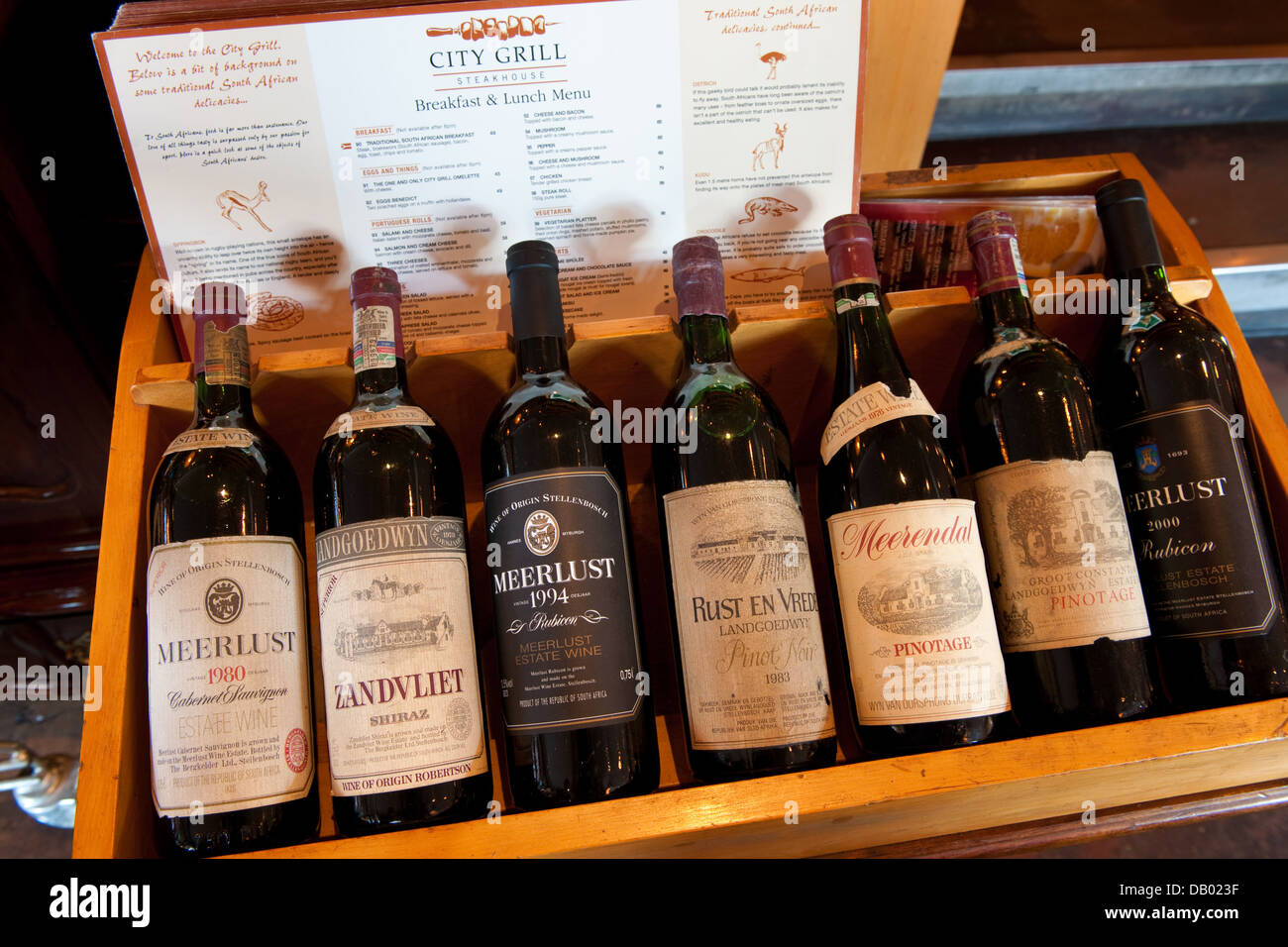 Wine City Grill Victoria Alfred Waterfront Cape Town South Stock Photo Alamy