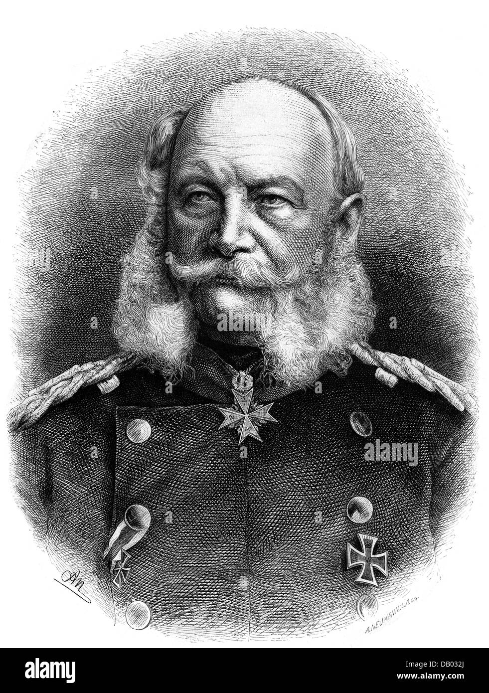 Wilhelm Invention Wilhelm I, 22.3.1797 - 9.3.1888, German Emperor 1871 - 1888, portrait ...