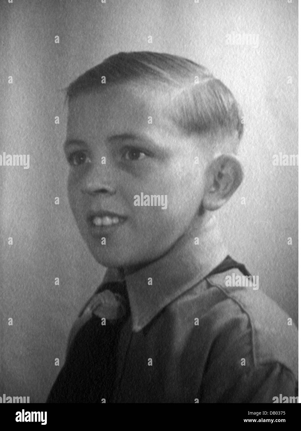 National Socialism, organisations, Hitler Youth (Hitlerjugend, HJ), German Youth (Deutsches Jungvolk, DJ), boy, portrait, 1943, Additional-Rights-Clearences-Not Available Stock Photo