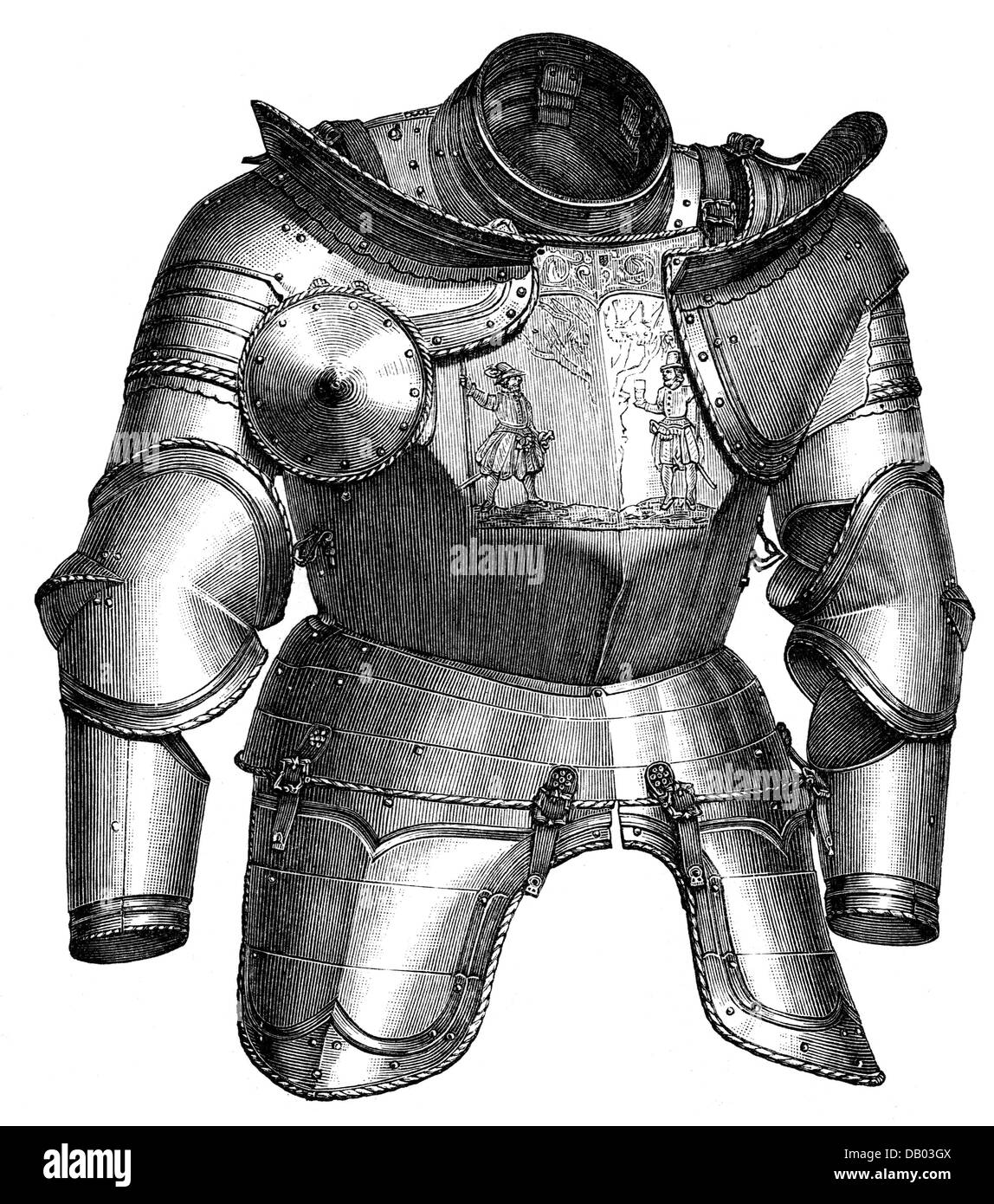 Landsknecht 16th century Black and White Stock Photos Landsknecht 16th century Black and White Stock Photos