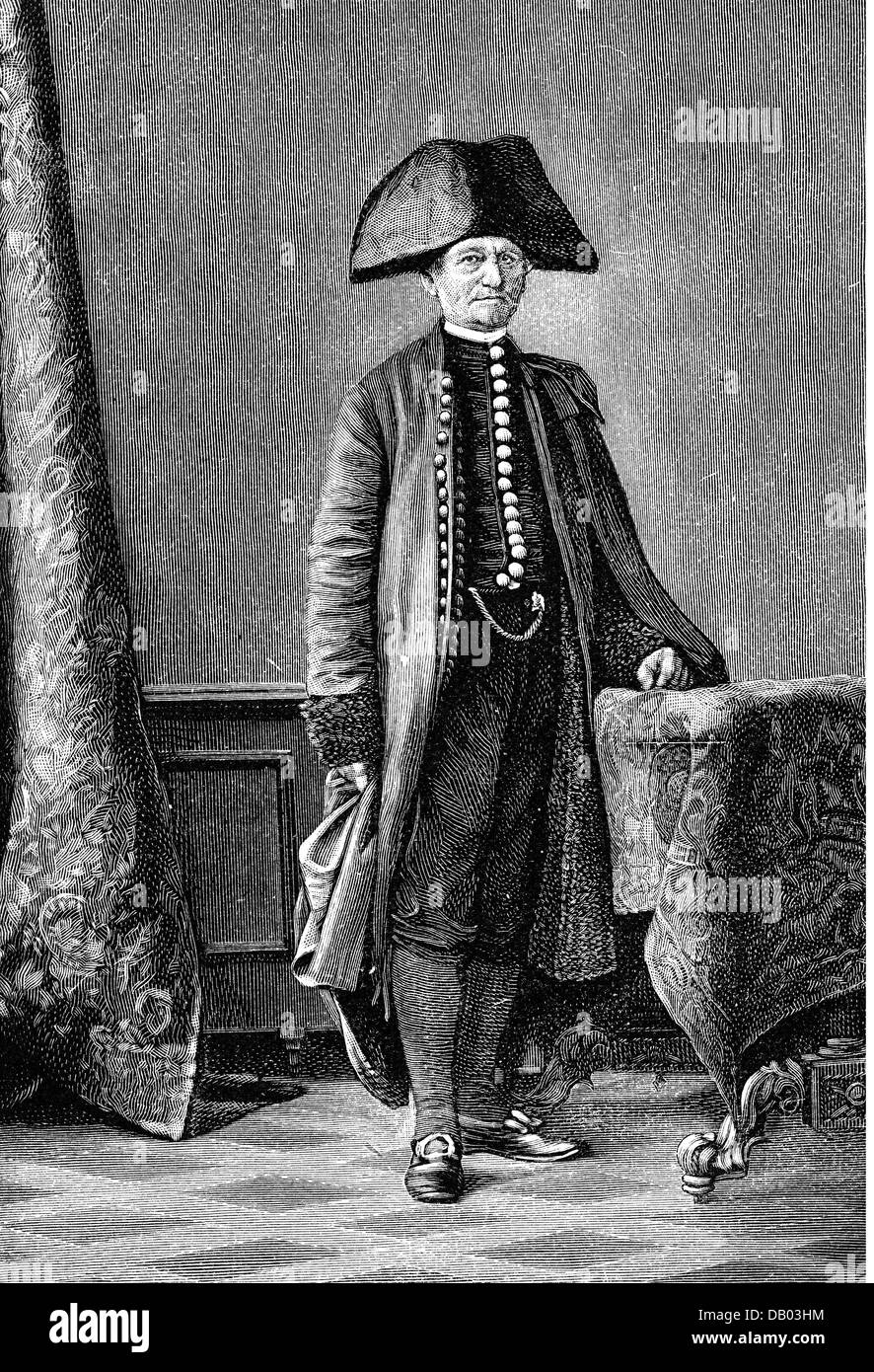 custom, Brauchtum, Halloren, Halle an der Saale, Germany, costume, pallbearer, wood engraving, 1890, Additional-Rights-Clearences-Not Available Stock Photo