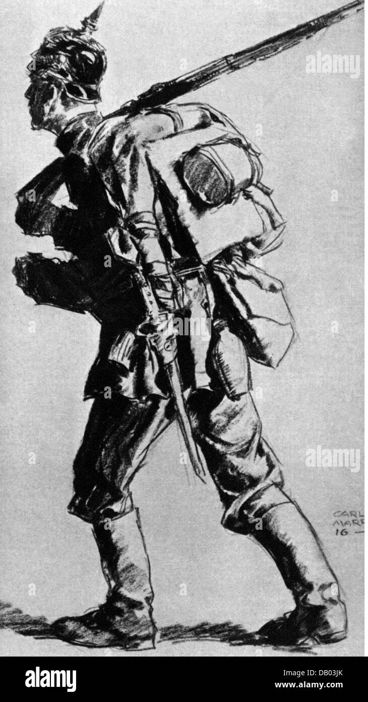 World War 1 Soldiers Drawing