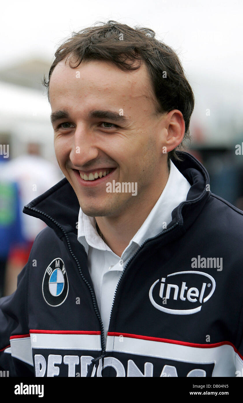 Polish Formula One driver Robert Kubica of BMW Sauber arrives at the