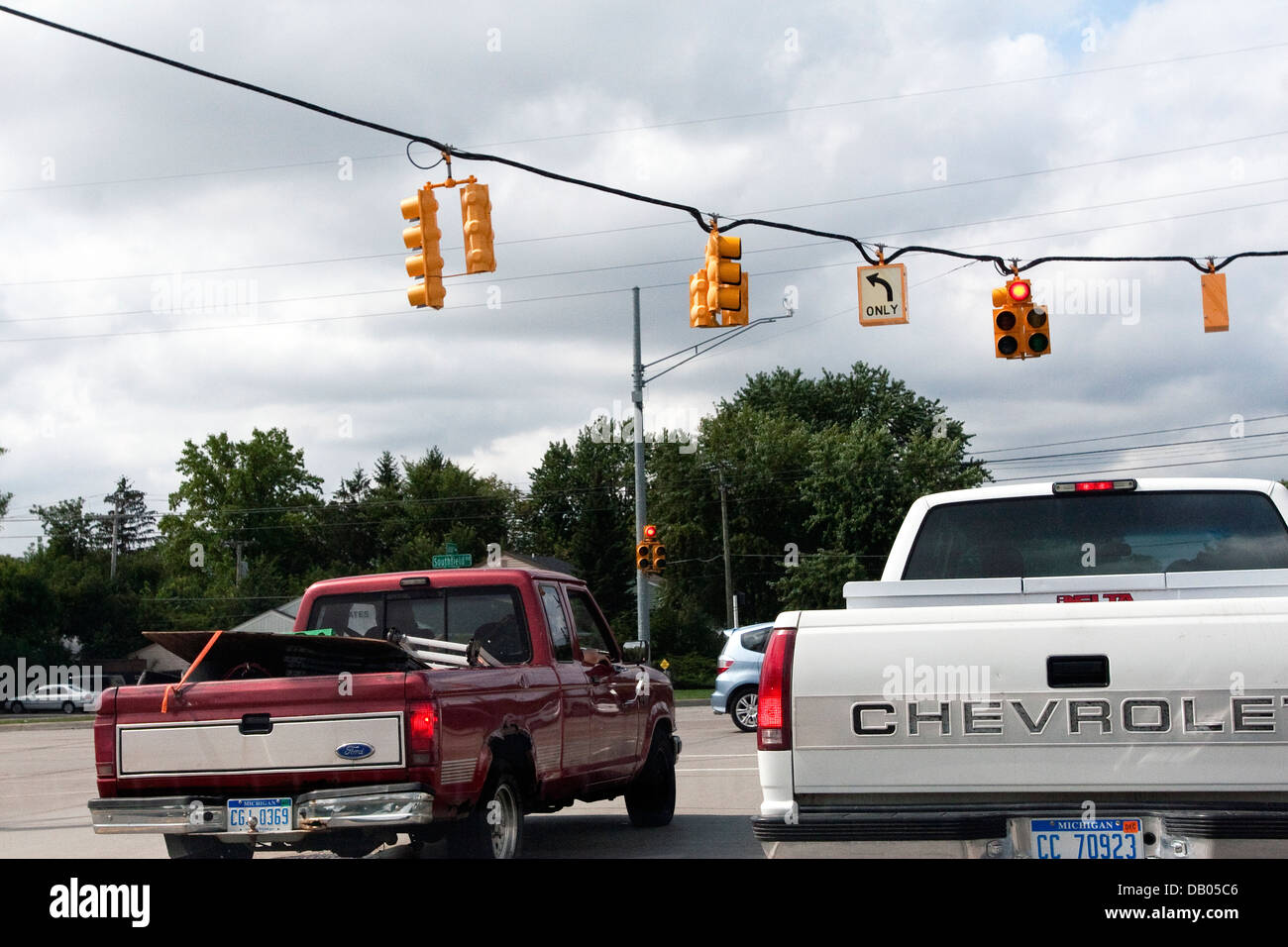Chevrolet, Ford, Crossroads Stock Photo Alamy
