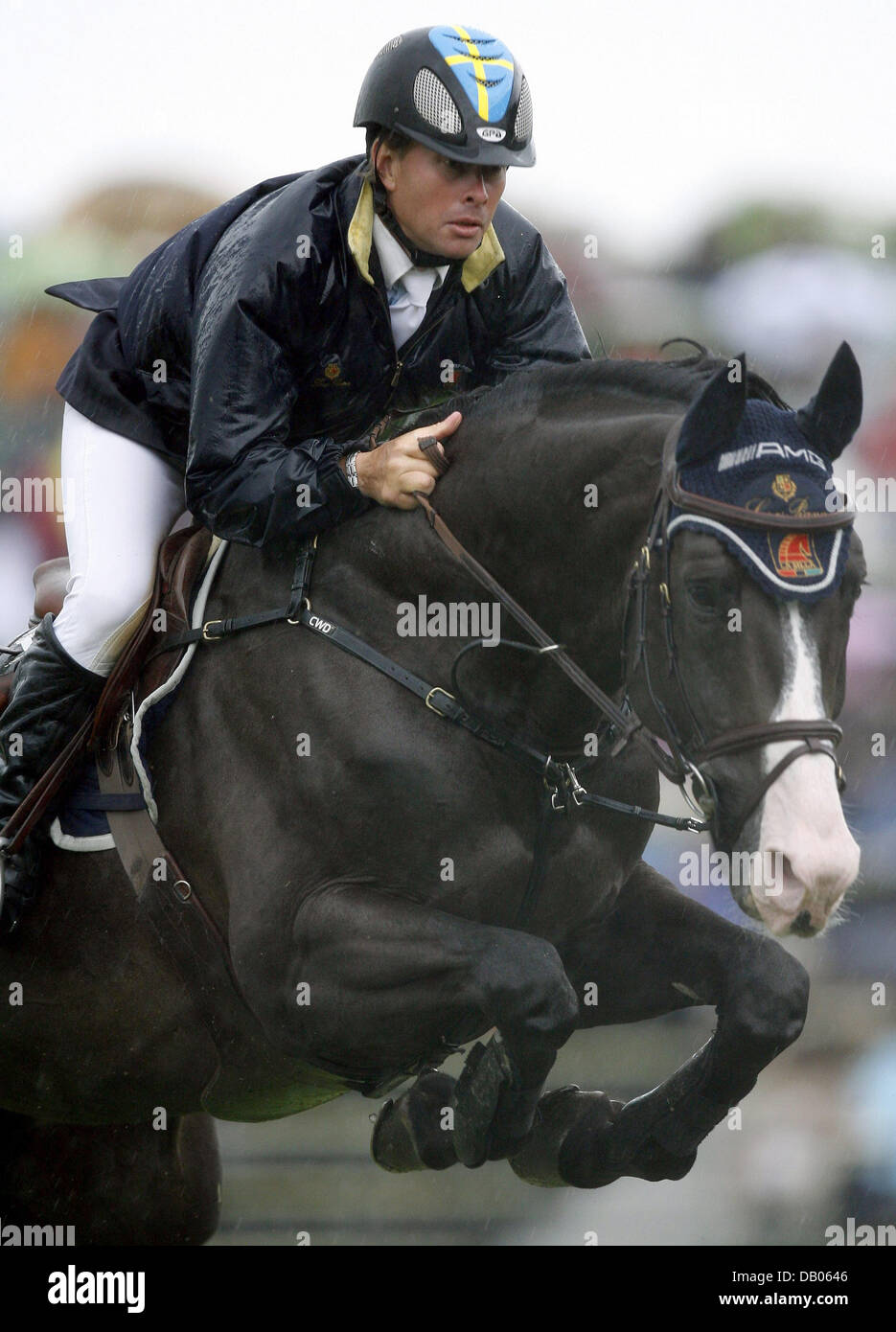 Swedish equestrian RolfGoeran Bengtsson and his horse 'Quintero la