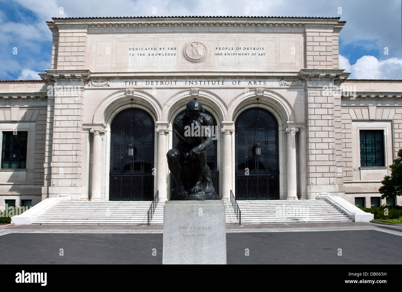 Detroit Inbstitute of Art, Thinker, Rodin Stock Photo - Alamy