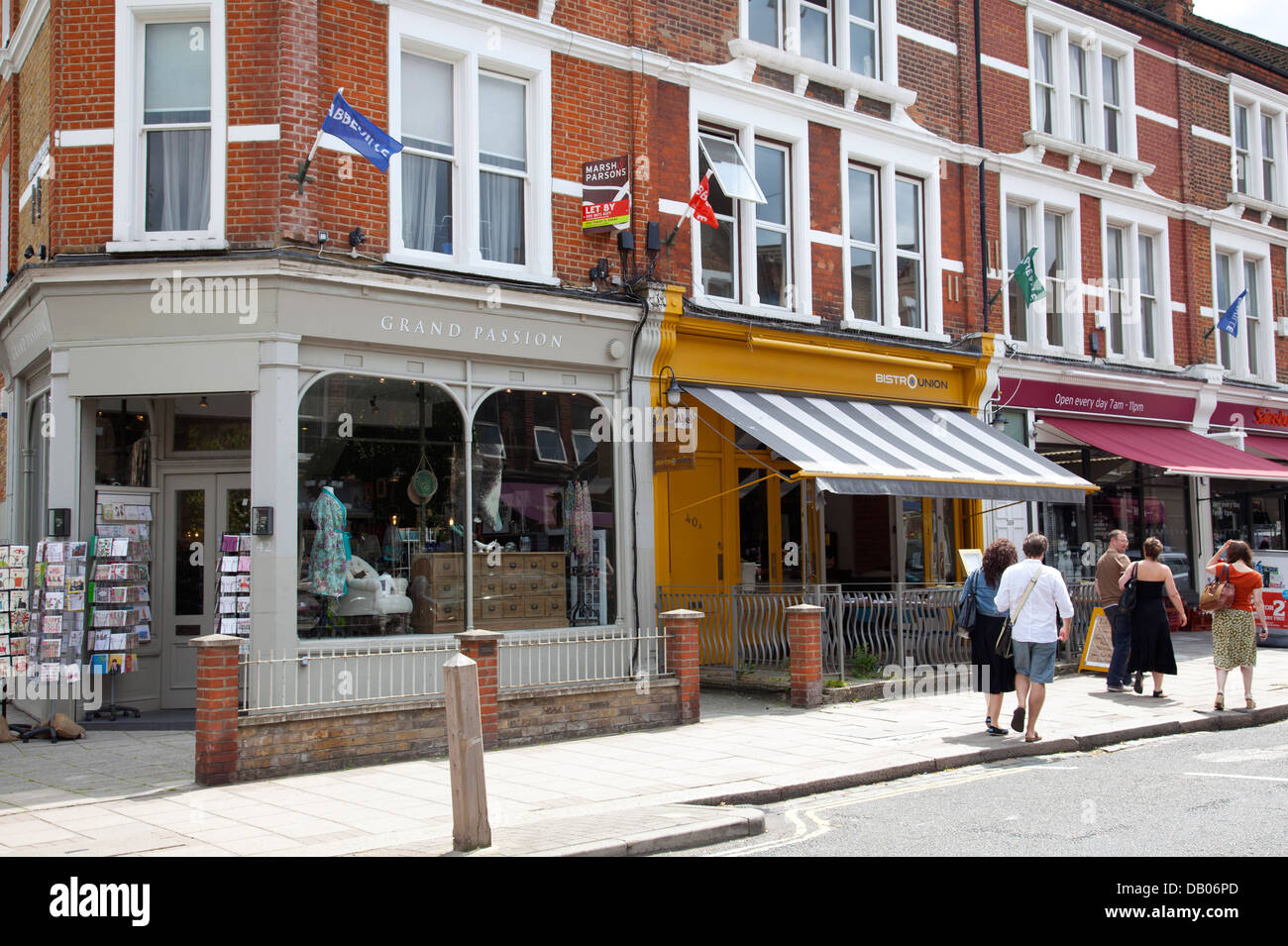 Abbeville Rd in Clapham - London UK Stock Photo