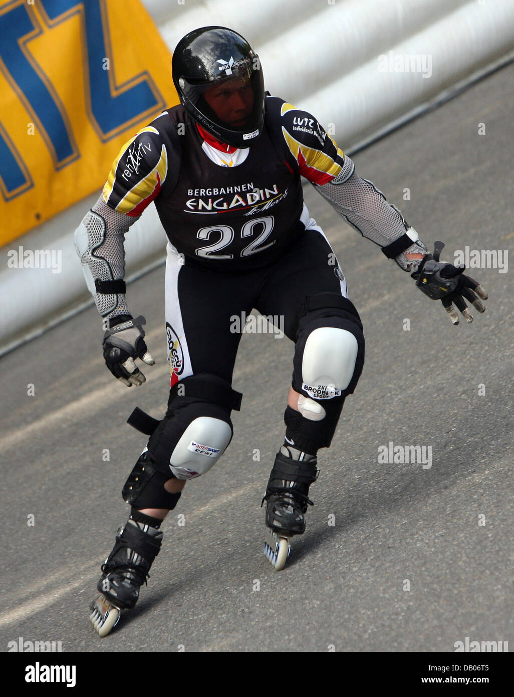 German Tobias Woehrle is picture skating at the world championship of