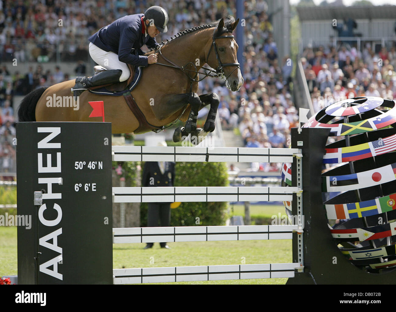 French equestrian RogerYves Bost and his horse 'Ideal de la Loge' take