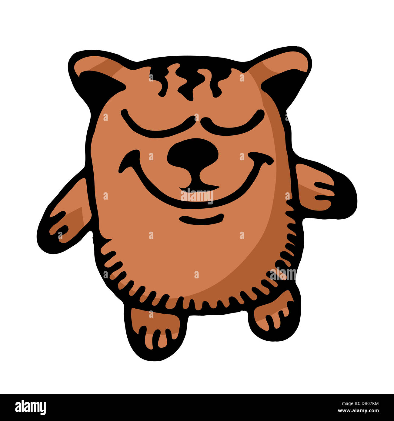 Cartoon bear. Illustration on white background for design Stock Photo