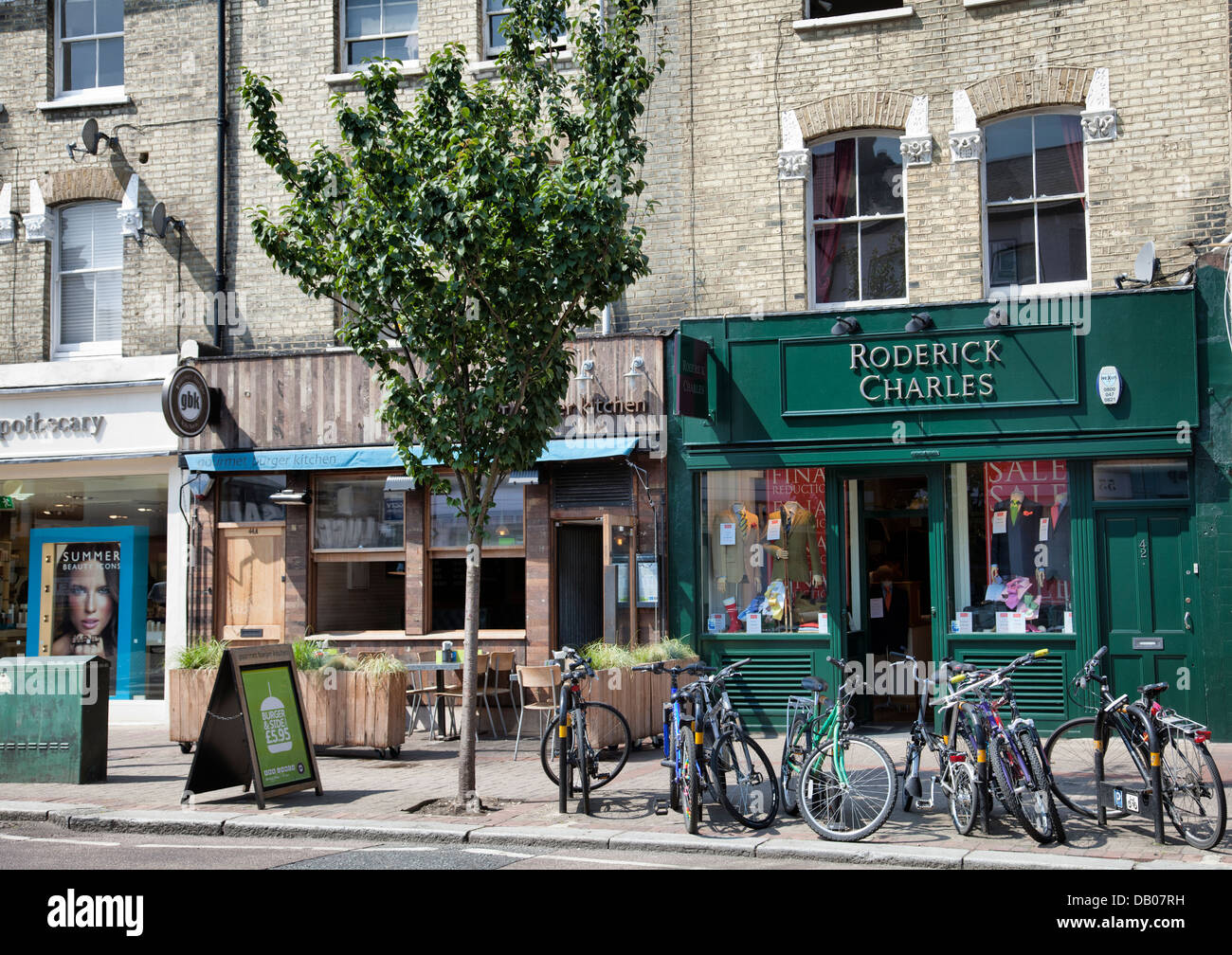 Northcote Rd in Battersea- London UK Stock Photo