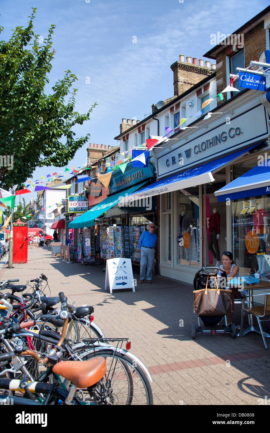 Northcote Rd in Battersea London UK Stock Photo Alamy