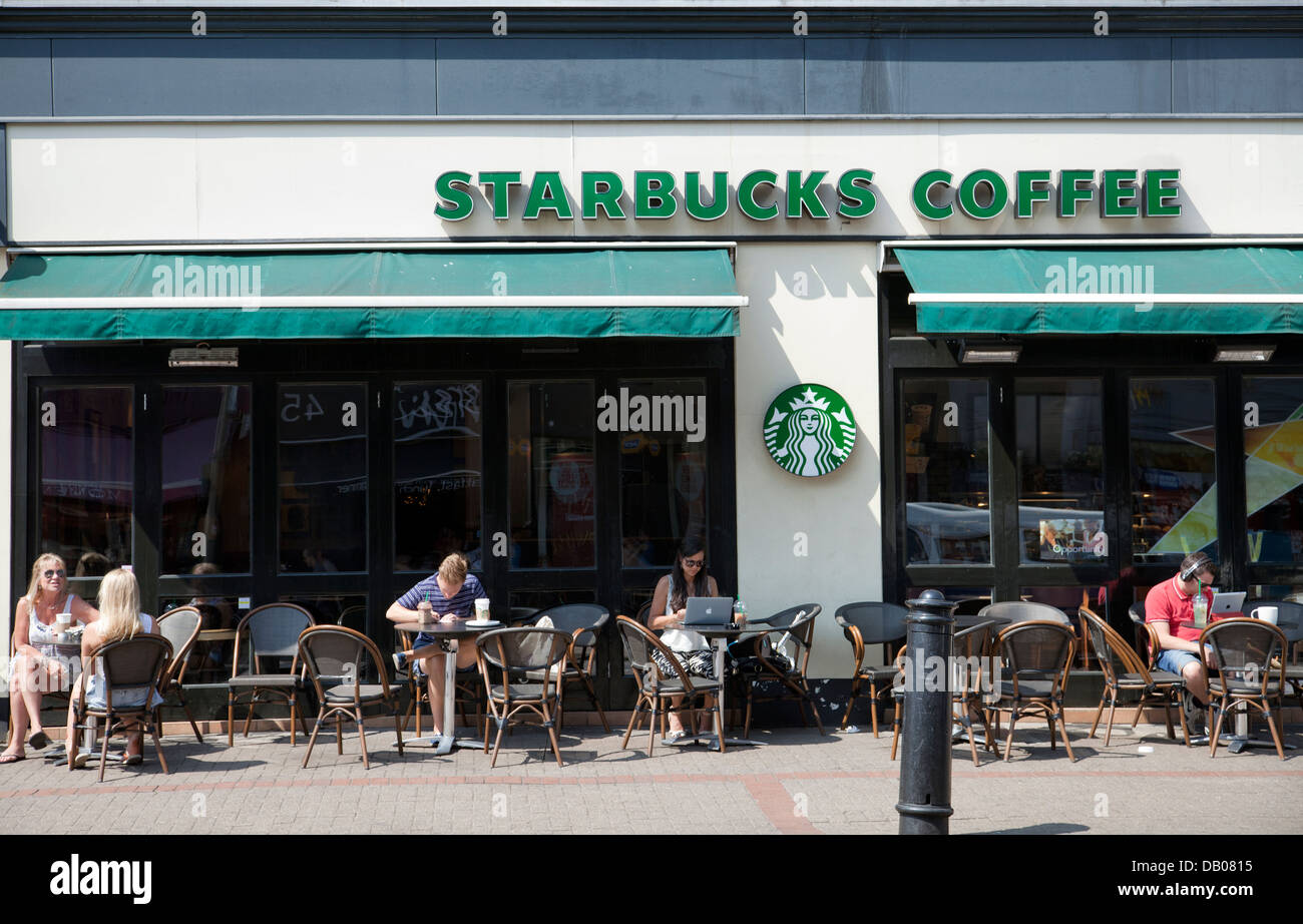 Starbucks Coffee Shop on Northcote Rd in Battersea- London UK Stock Photo
