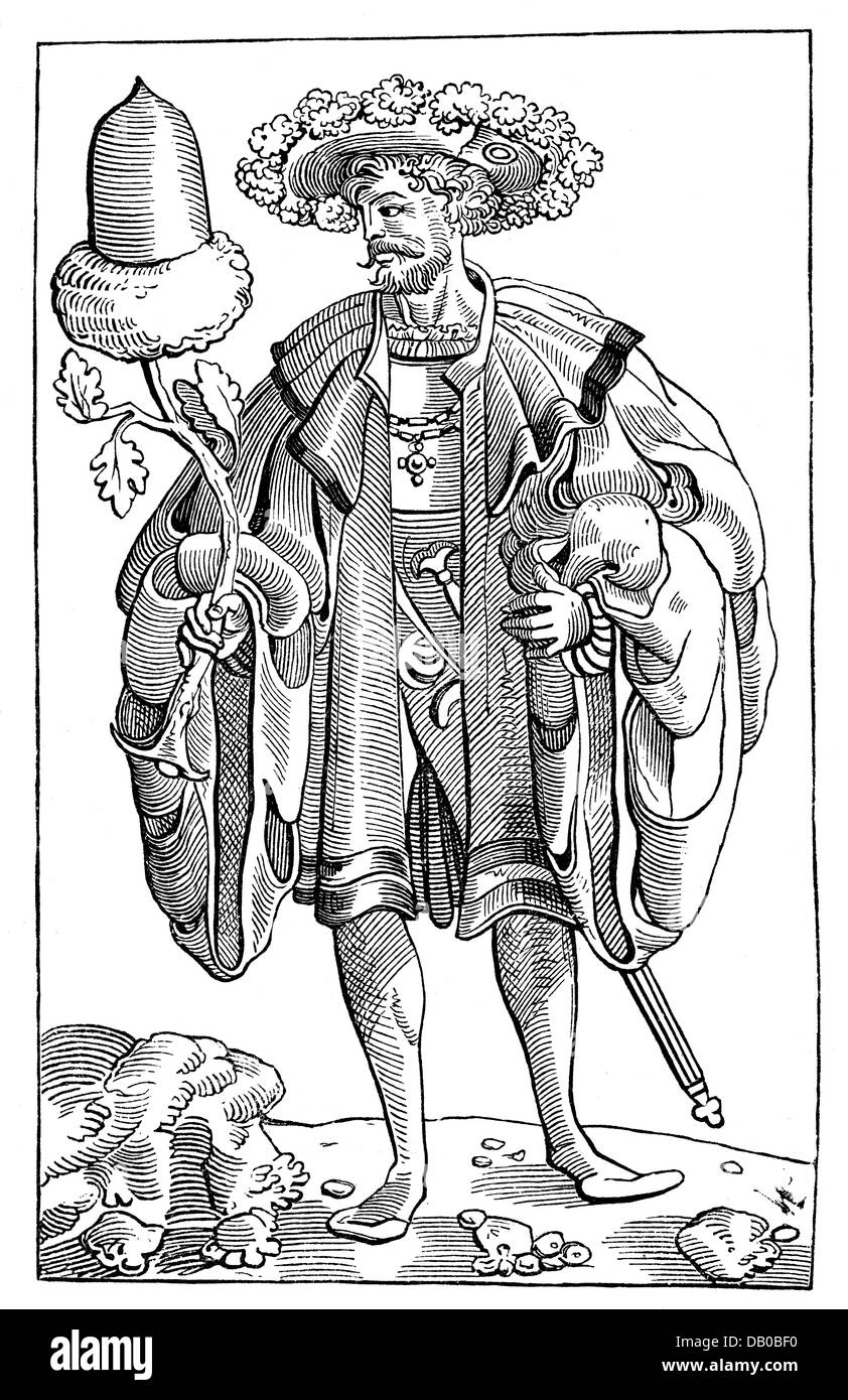 game, cards, playing card, German suit, king of Acorns, 16th century