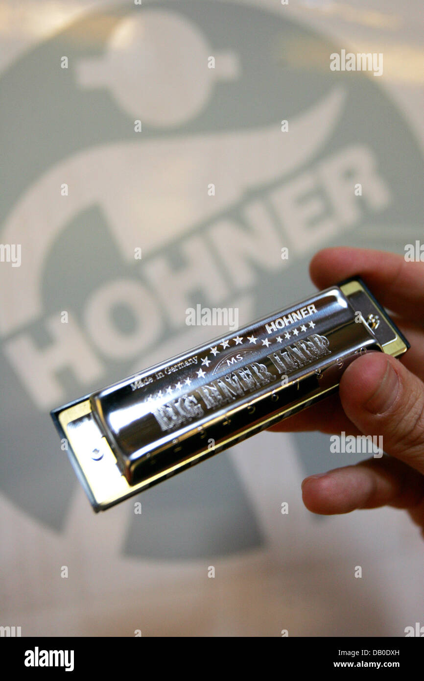 The picture shows a harmonica by manufacturer of musical instruments