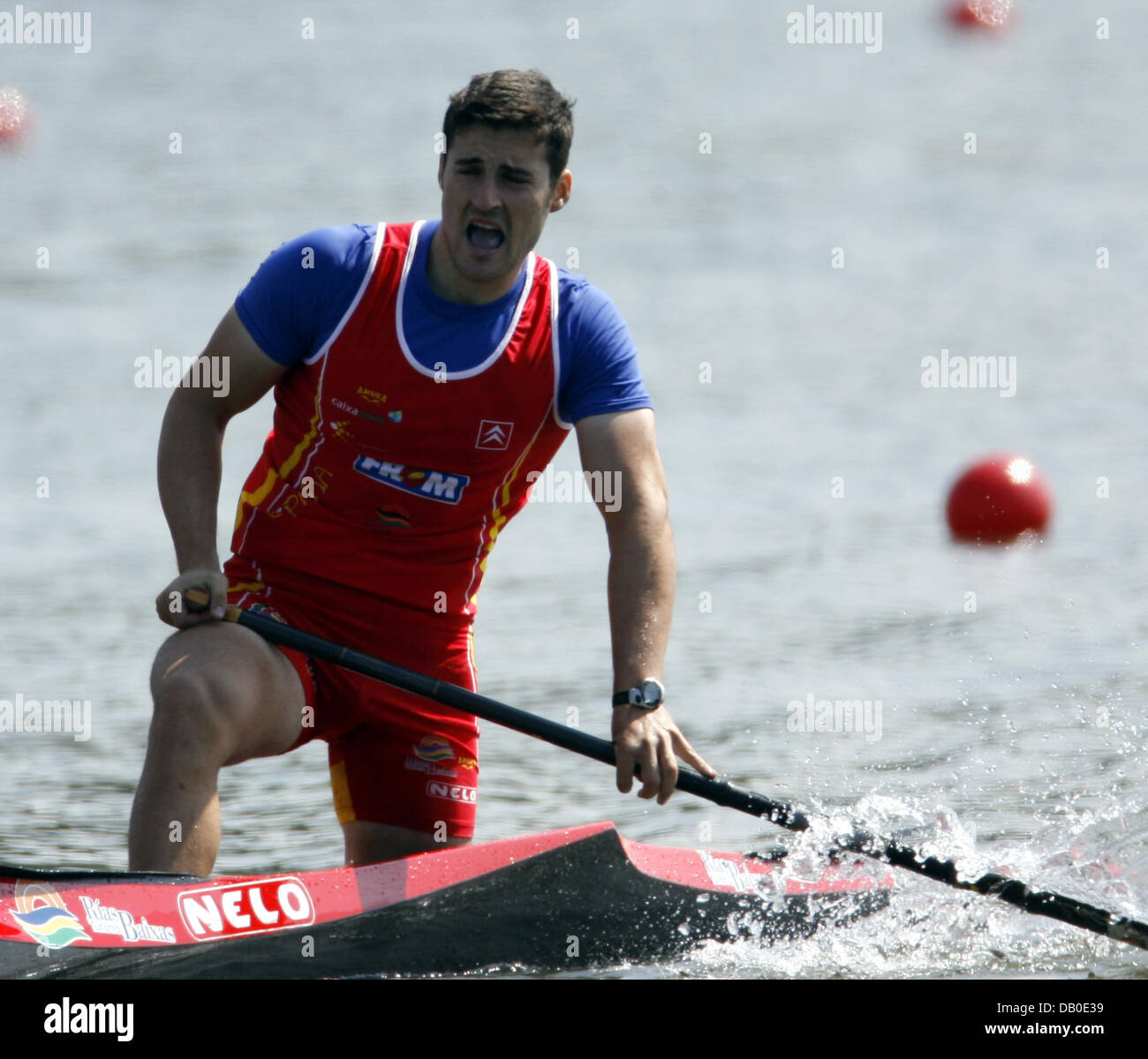 The Spanish Canoeist David Cal Cheers After Grabbing Bronze At The DB0E39 