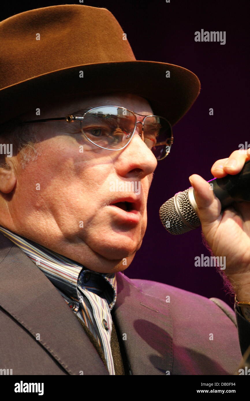 The Irish blues and rock singer Van Morisson performs during his only ...