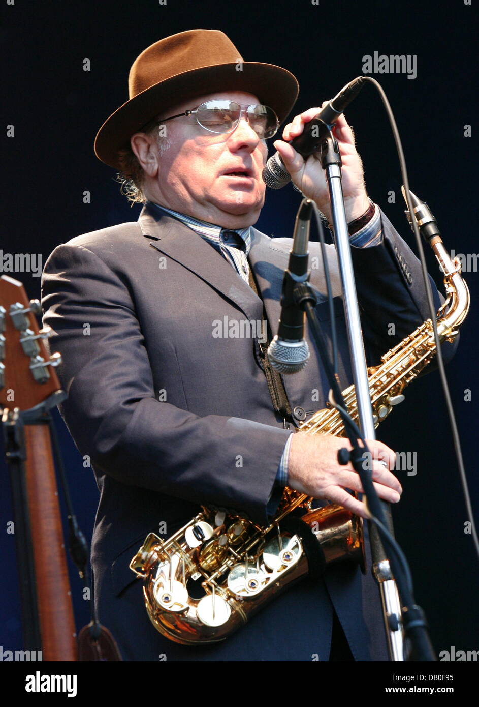 The Irish blues and rock singer Van Morisson performs during his only ...