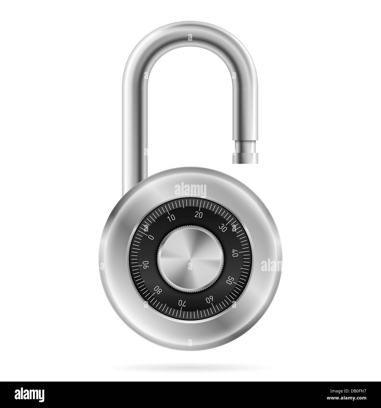 Padlock icon. Illustration on white background Stock Photo - Alamy