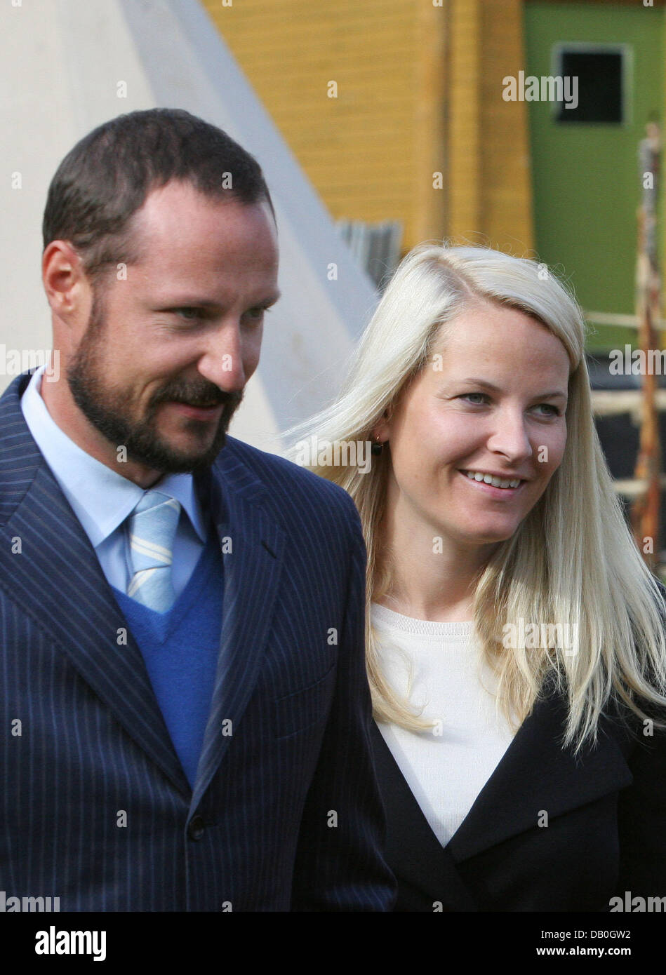 Crown Prince Haakon Of Norway L And Crown Princess Mette Marit Of Norway R Pictured In