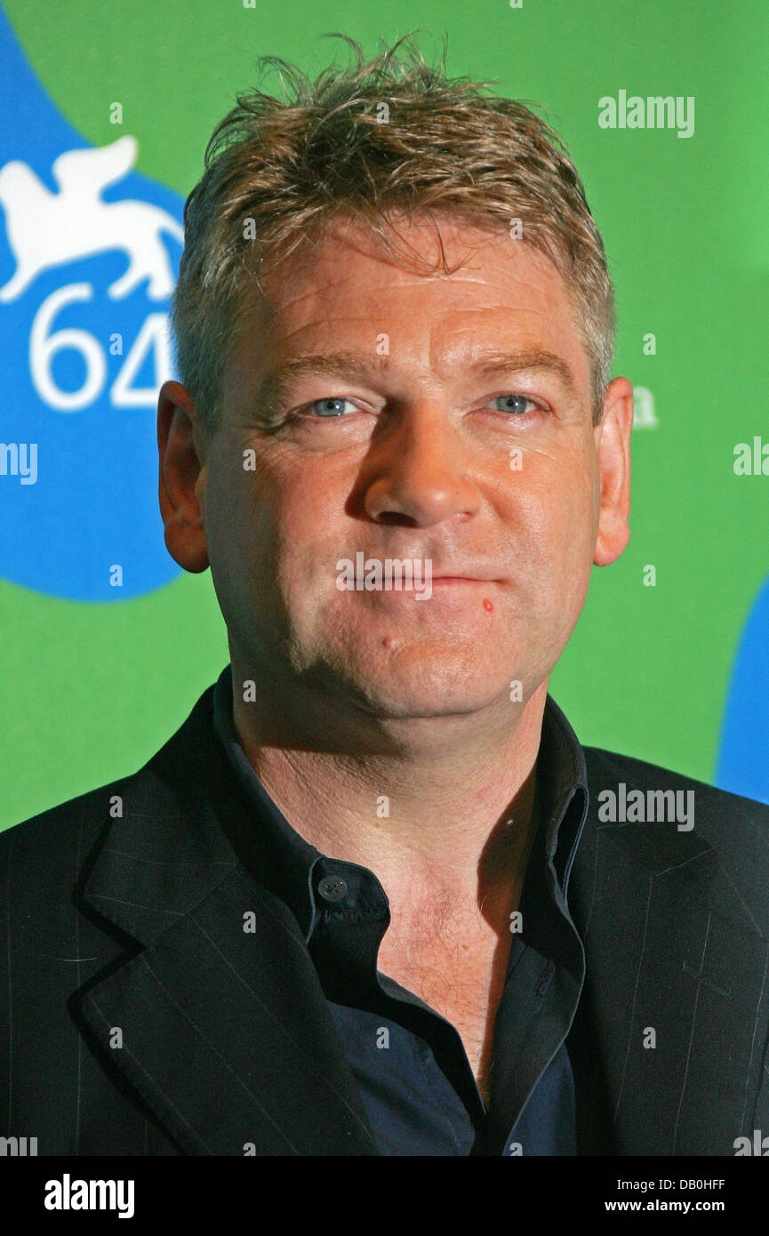British director Kenneth Branagh poses at the photocall for the film 'Sleuth' during the 64th Venice Film Festival at Palazzo del Casino in Venice, Italy, 30 August 2007. Photo: Hubert Boesl Stock Photo