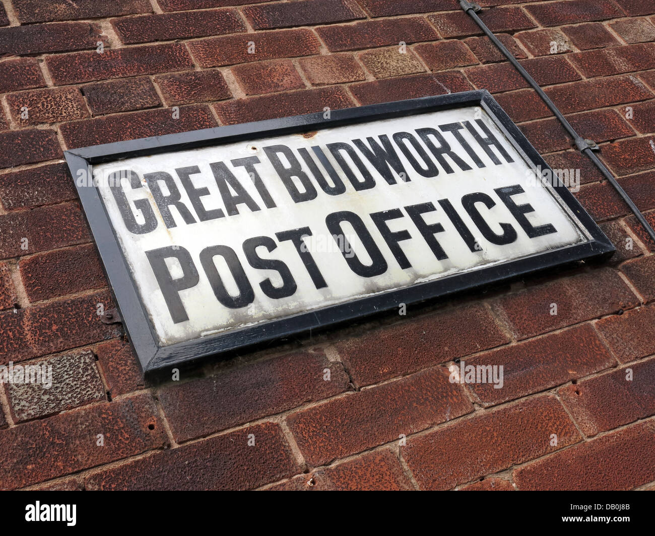 The old Post Office, now closed,  at Great Budworth Northwich Cheshire Stock Photo