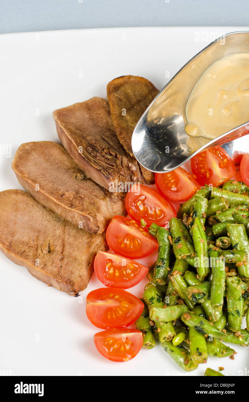 grilled beef tongue Stock Photo Alamy