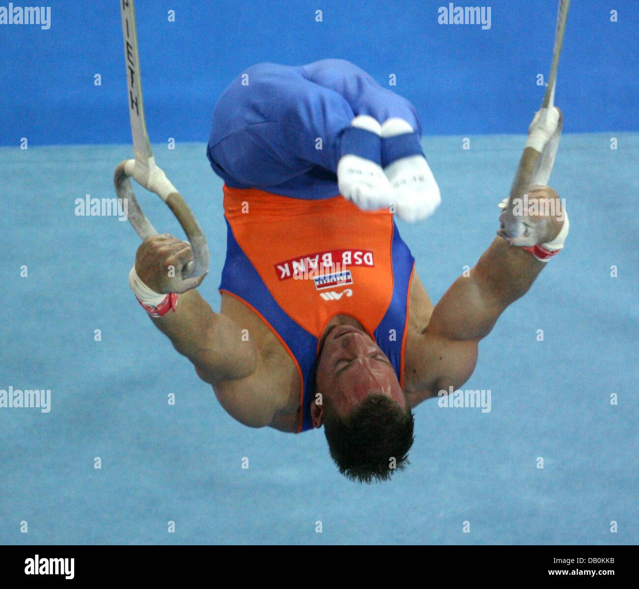 Dutch gymnast Yuri van Gelder is pictured in action during the Men's