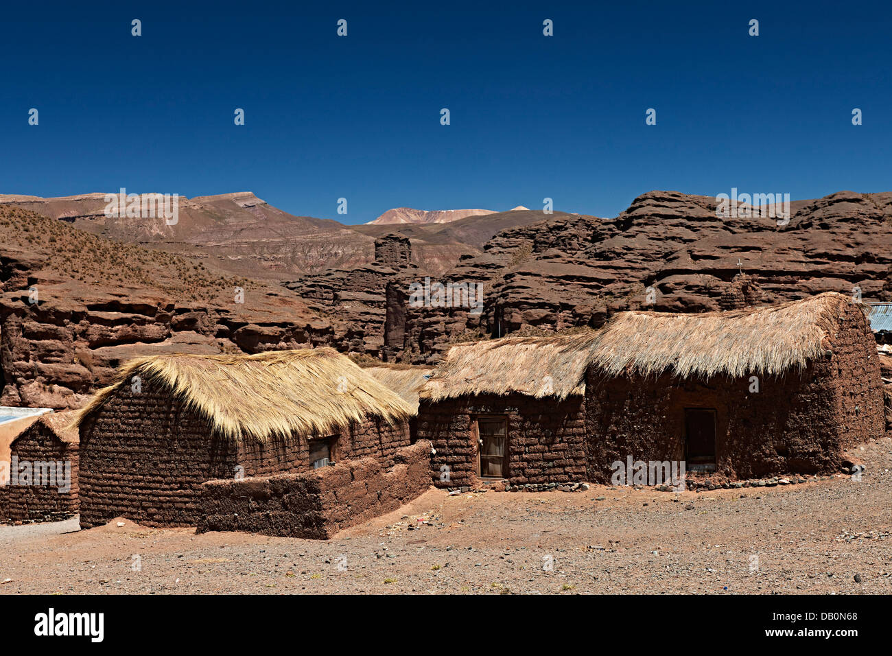 typical village with adobe houses near San Antonio de Lipez, Andes
