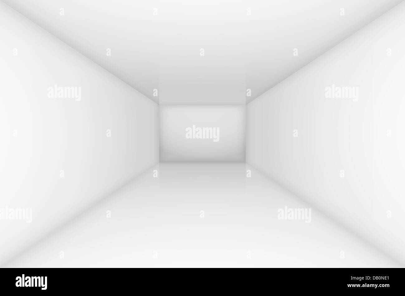 White simple empty room interior. Illustration for design Stock Photo